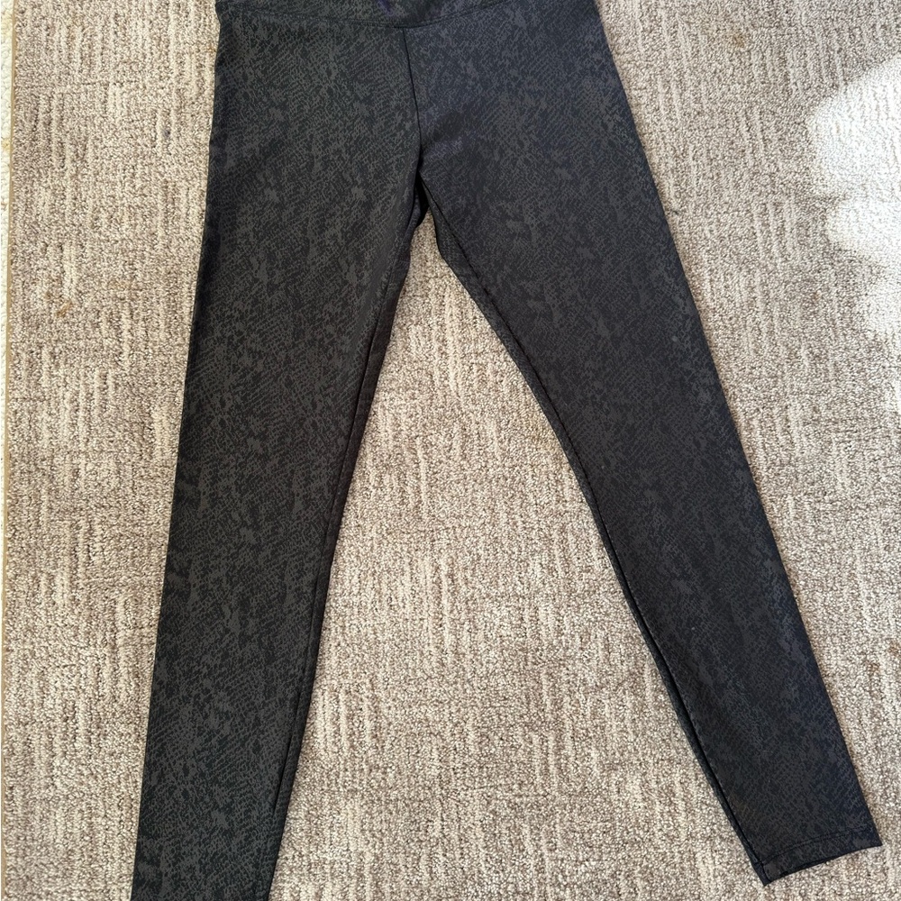 Black Patterned Leggings